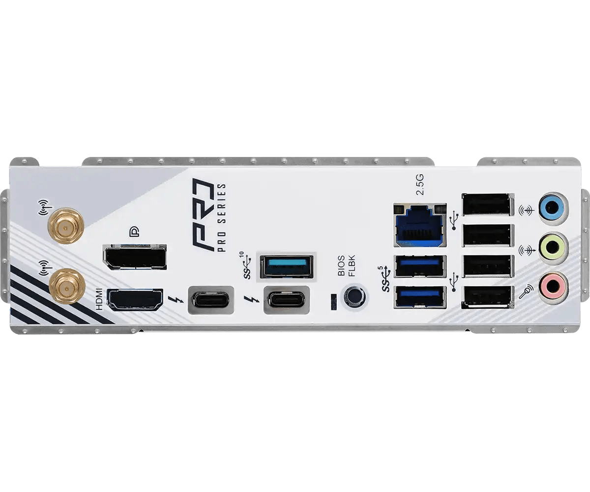 ASRock Z890 Pro RS WiFi White LGA1851 Socket Gaming Motherboard - Vektra Computers LLC ASRock Z890 Pro RS WiFi White LGA1851 Socket Gaming Motherboard - Vektra Computers LLC